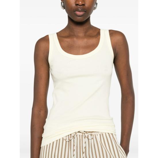 26SS 파비아나 필리피 민소매 티셔츠 JED266F602 L896 783 YELLOW - FABIANA FILIPPI