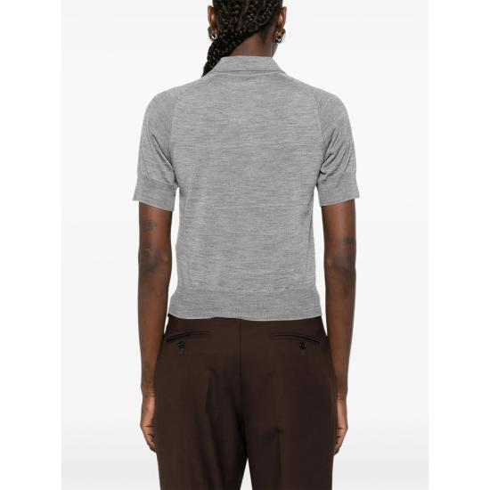 26SS 아미 폴로 티셔츠 FPL439 KN0039 0504 GREY - AMI