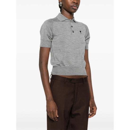 26SS 아미 폴로 티셔츠 FPL439 KN0039 0504 GREY - AMI