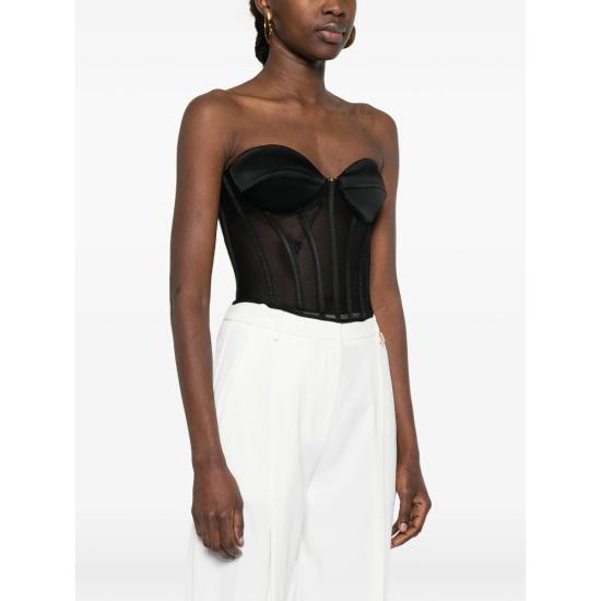 26SS 엘리자베타프랜치 민소매 티셔츠 TO05162E2 110 BLACK - ELISABETTA FRANCHI