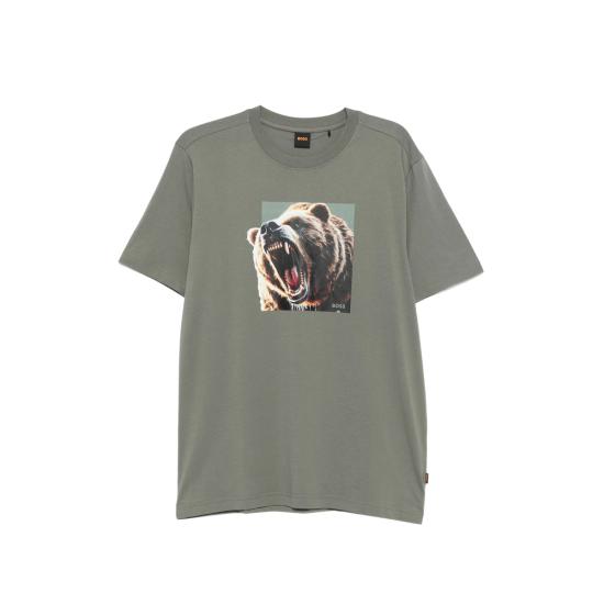 26SS 보스 반팔 티셔츠 50558965 076 GREEN