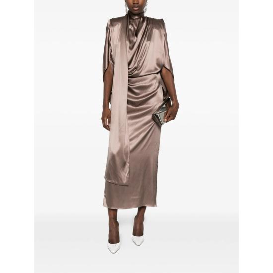 26SS 뮈글러 미디 원피스 RO1813 7002 BROWN - MUGLER