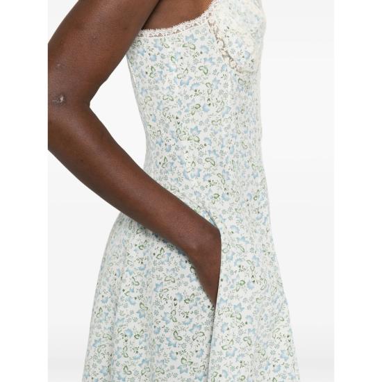 26SS 에르마노 설비노 미디 원피스 D482Q375APXWE S4837 WHITE - ERMANNO SCERVINO