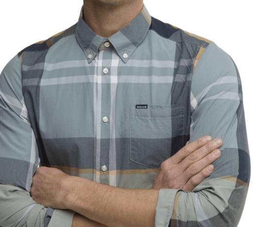 26SS 바버 긴팔 셔츠 MSH5071 Grey - BARBOUR