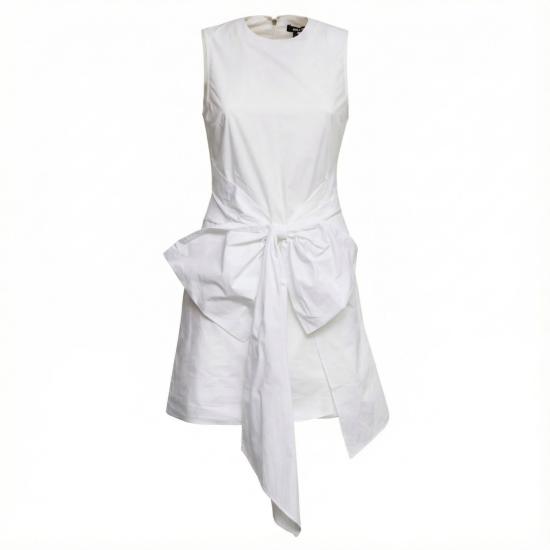 26SS 로테이트 미디 원피스 115302400 White