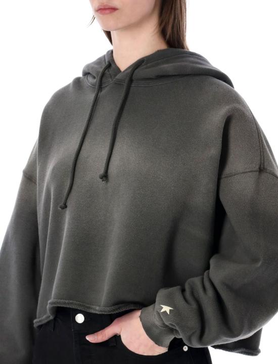 26SS 골든구스 후드 티셔츠 GWP02699P002513 Black - GOLDEN GOOSE