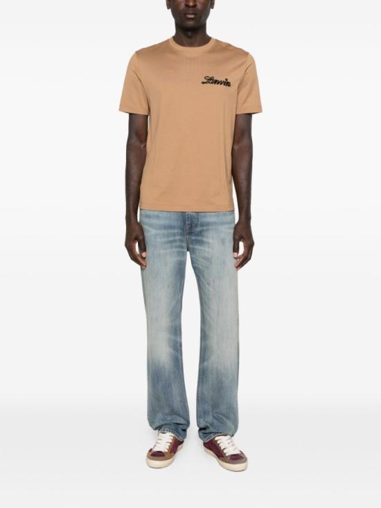 26SS 랑방 반팔 티셔츠 RM TS0012 J316 P26 66 Brown - LANVIN