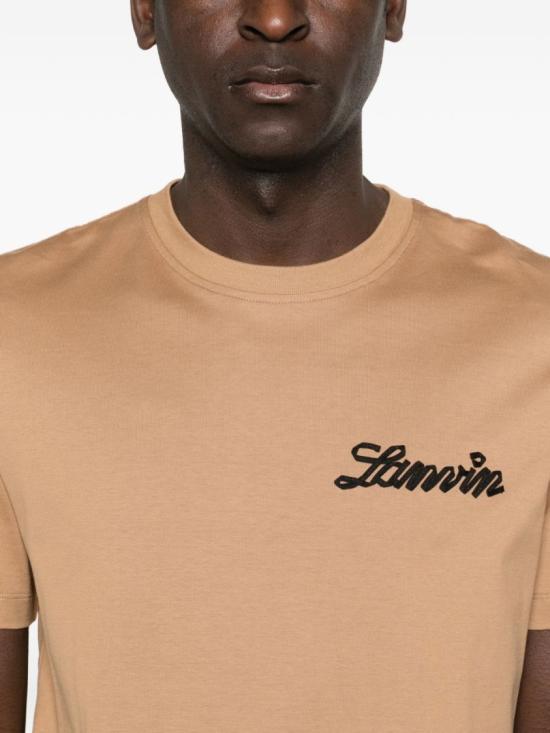 26SS 랑방 반팔 티셔츠 RM TS0012 J316 P26 66 Brown - LANVIN
