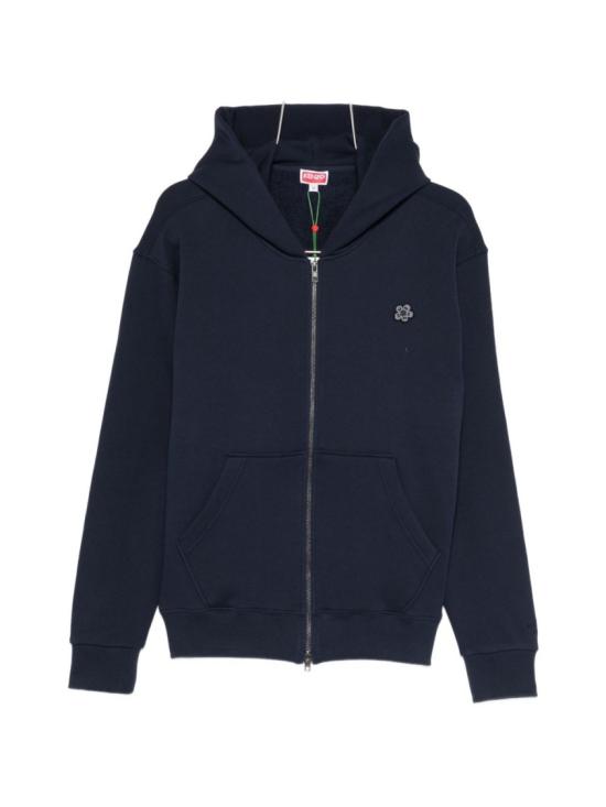 26SS 겐조 와일드 타이거 엠브로이더드 후드 티셔츠 FG55HO2034MJ 76 Blue