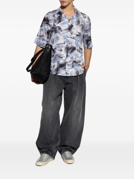 26SS 디젤 반팔 셔츠 A20150 0EPCG 9ECA Grey - DIESEL