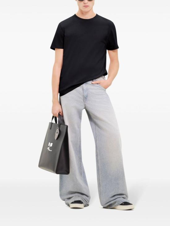 26SS 쿠레쥬 반팔 티셔츠 124JTS008JS0107 9999 Black - COURREGES