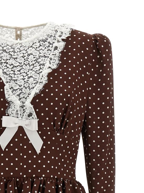 26SS 알레산드라리치 미디 원피스 FABX4281F46861659 Brown - ALESSANDRA RICH