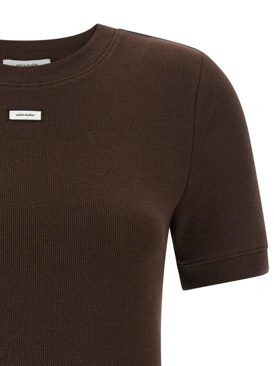 26SS 엔타이어 스튜디오 반팔 티셔츠 ESSS26TT018766239 Brown - ENTIRE STUDIOS