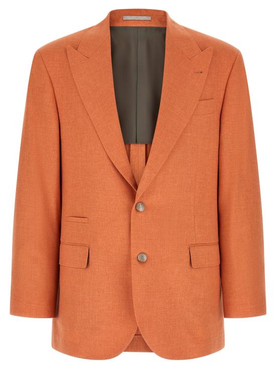 26SS 브루넬로 쿠치넬리 수트 자켓 MR4998BFC8C6883 Orange