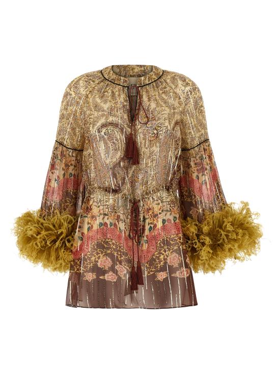 26SS 발렌티노 가라바니 이브닝 티셔츠 B3AEBB7A54BR9 Multicolor