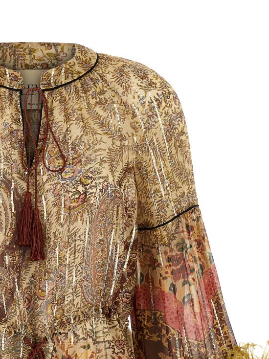 26SS 발렌티노 가라바니 이브닝 티셔츠 B3AEBB7A54BR9 Multicolor - VALENTINO GARAVANI