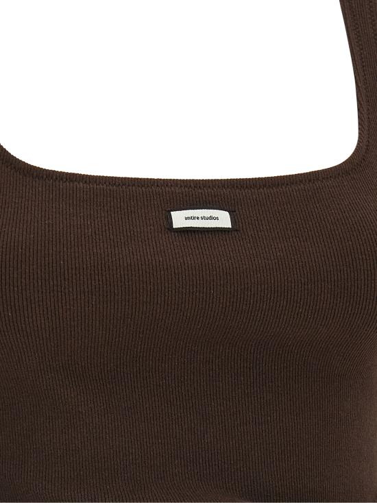 26SS 엔타이어 스튜디오 민소매 티셔츠 ESSS26TA018766239 Brown - ENTIRE STUDIOS