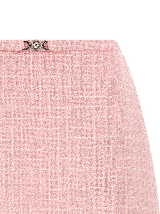 26SS 베르사체 롱 스커트 10223971A104442PL40 Pink - VERSACE