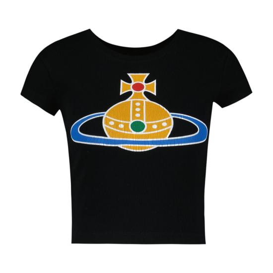 26SS 비비안웨스트우드 반팔 티셔츠 1G010018 J009C N401 black