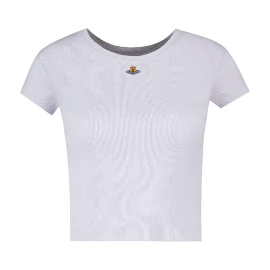 26SS 비비안웨스트우드 반팔 티셔츠 1G010019 J009C J402 white