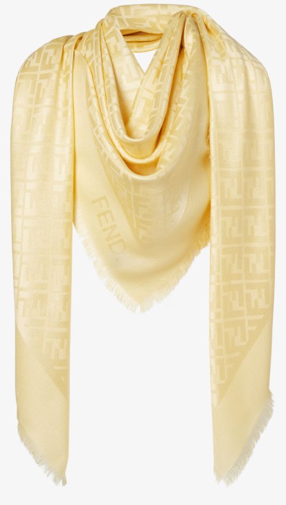 26SS 펜디 오가닉 실크 울 FF 숄 FXT069AJW7 F1WNP SORBETTO - FENDI
