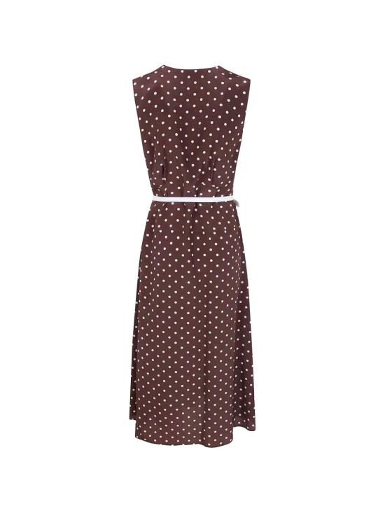 26SS 파로쉬 미디 원피스 D726132 SBILLO 808 BROWN MIX - PAROSH