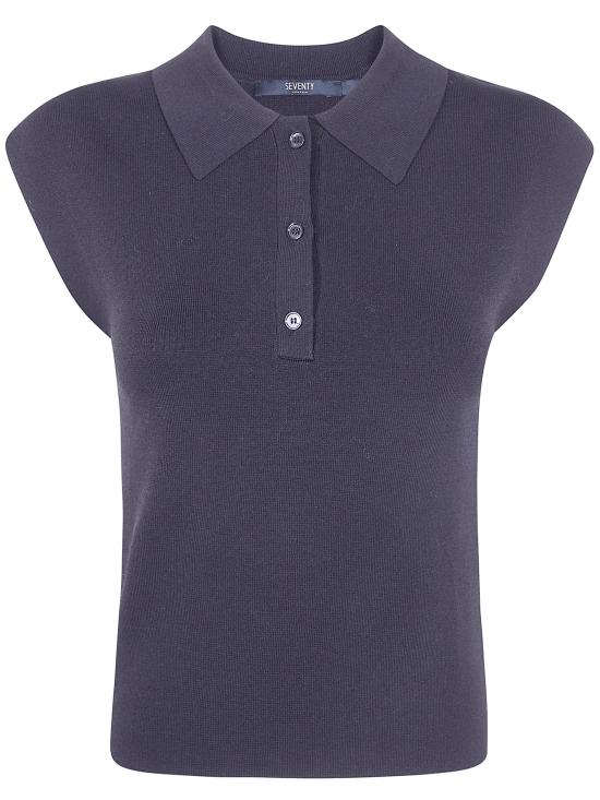 26SS 세븐티 폴로 티셔츠 MT4055 990336 999 BLACK