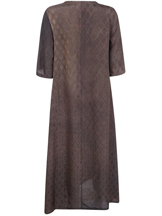 26SS 우마 왕 미디 원피스 UP5002 UW690 DARK BROWN - UMA WANG