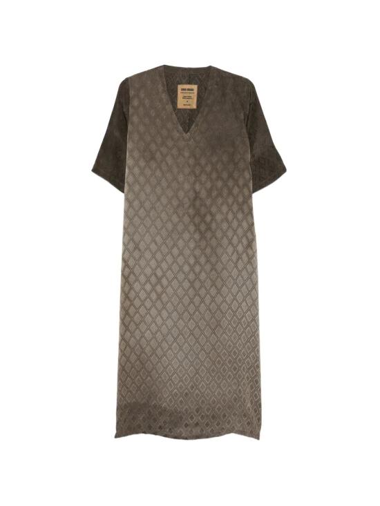 26SS 우마 왕 미디 원피스 UP5002 UW690 DARK BROWN - UMA WANG