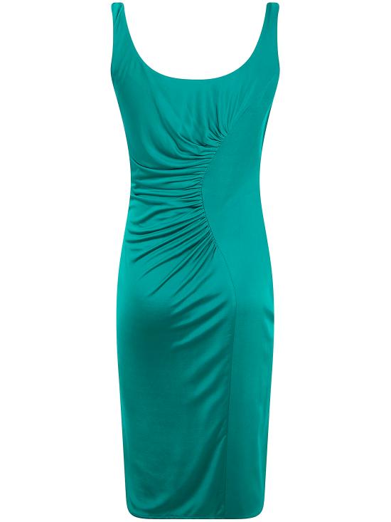 26SS 베르사체 미디 원피스 1022606 1A12497 1GQ50 EMERALD - VERSACE