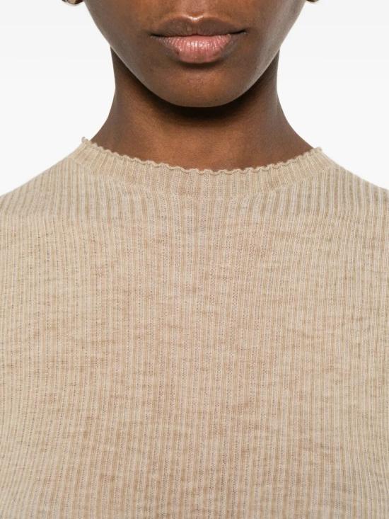 26SS 우마 왕 스웨터 UK7112 WO 098 UW200 TAN - UMA WANG