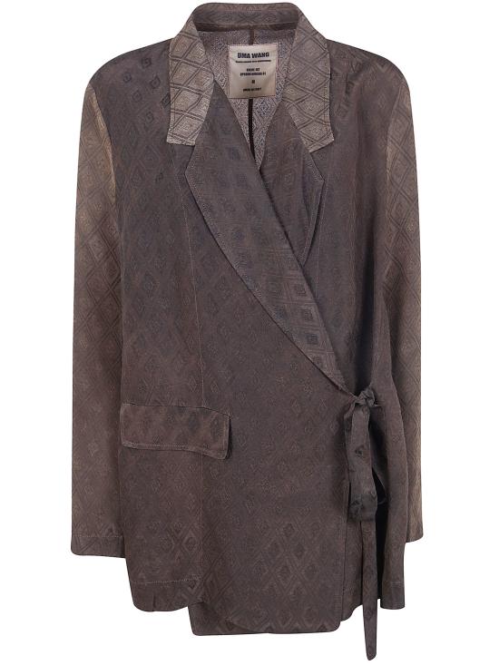 26SS 우마 왕 수트 자켓 UP6006 098 UW690 DARK BROWN