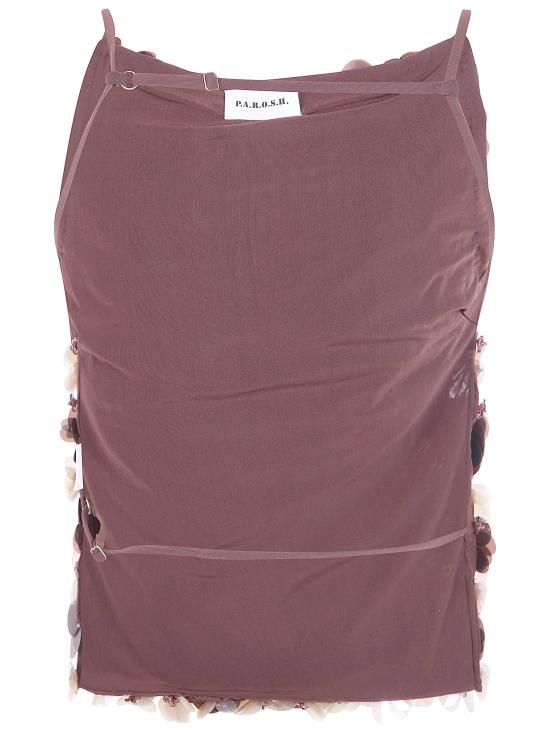 26SS 파로쉬 민소매 티셔츠 D311707 GYM 808 BROWN MIX - PAROSH