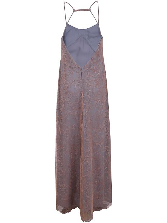 26SS 엠포리오 아르마니 미디 원피스 EW004316 TE20132 M3016 NUDE ORANGE - EMPORIO ARMANI