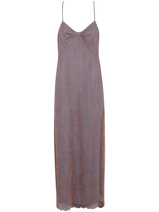 26SS 엠포리오 아르마니 미디 원피스 EW004316 TE20132 M3016 NUDE ORANGE