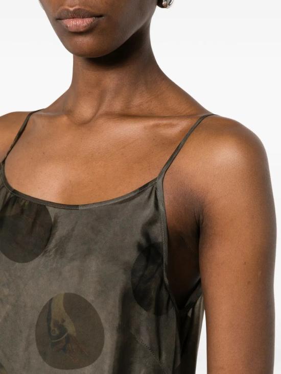 26SS 우마 왕 미디 원피스 UP5017 098 UW086 GREY BROWN - UMA WANG