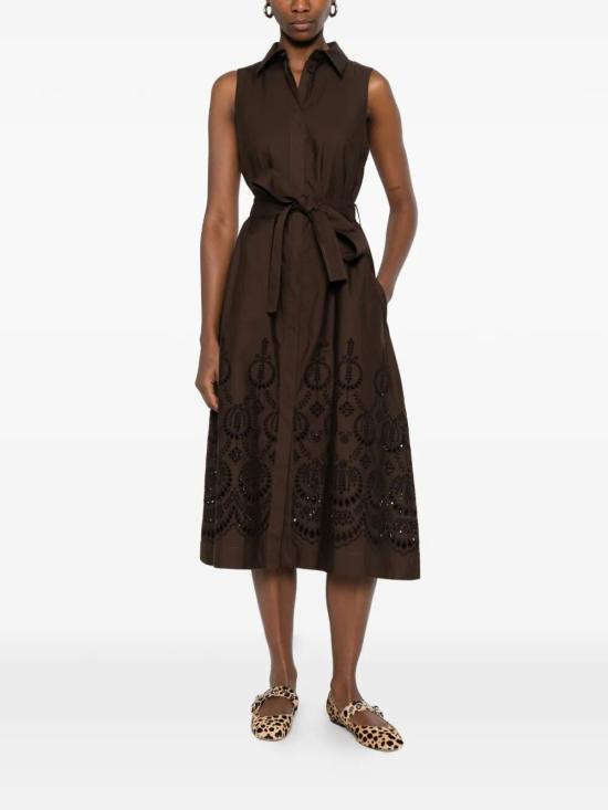 26SS 파로쉬 미디 원피스 D726156 CANNES 008 BROWN - PAROSH