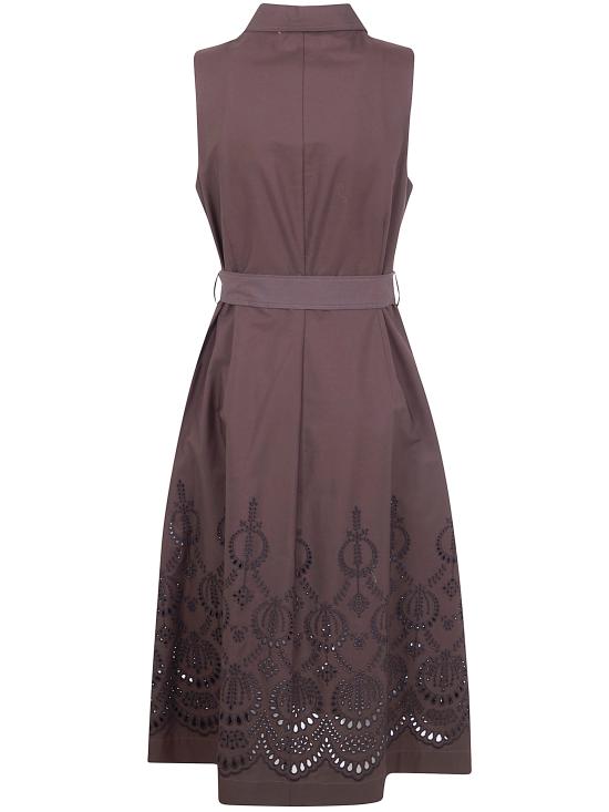 26SS 파로쉬 미디 원피스 D726156 CANNES 008 BROWN - PAROSH