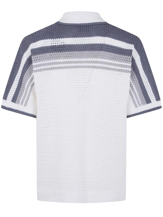 26SS 카사블랑카 긴팔 셔츠 M SP26 KW 933 01 WHITE GREY - CASABLANCA