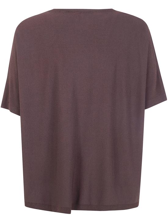 26SS 누어 반팔 티셔츠 261FXA31221 08 DARK BROWN - NUUR