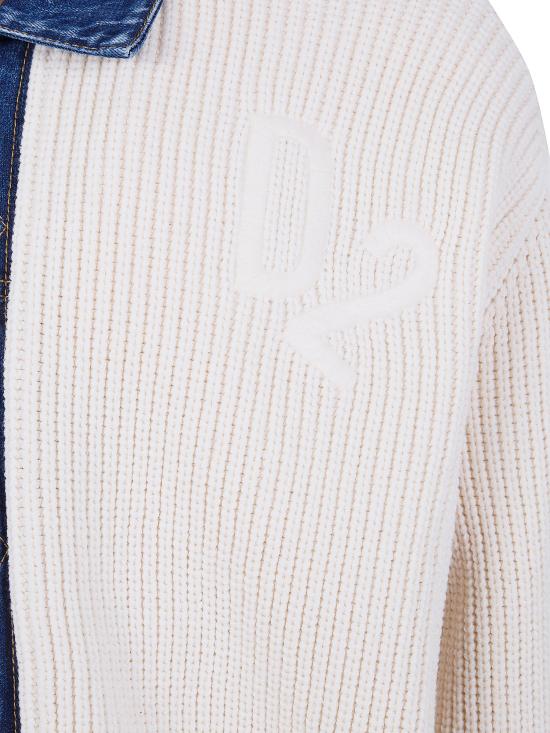 26SS 디스퀘어드2 가디건 S74HA1591 D13185 961 OFF WHITE VARIANT - DSQUARED2