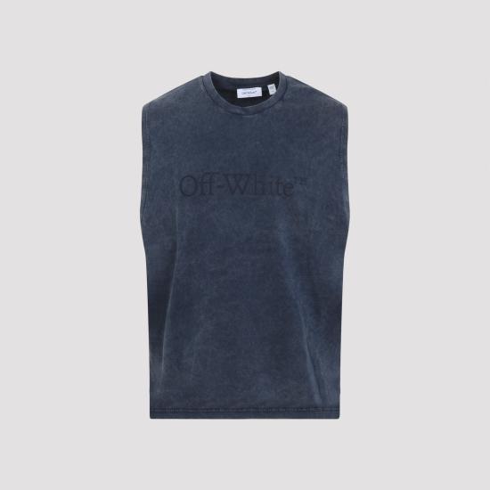 26SS 오프화이트 반팔 티셔츠 44MAC02FS26J001401 NIGHT SKY - OFF WHITE