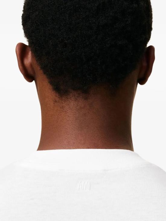 26SS 아미 반팔 티셔츠 BFUTS035 724 100 WHITE - AMI