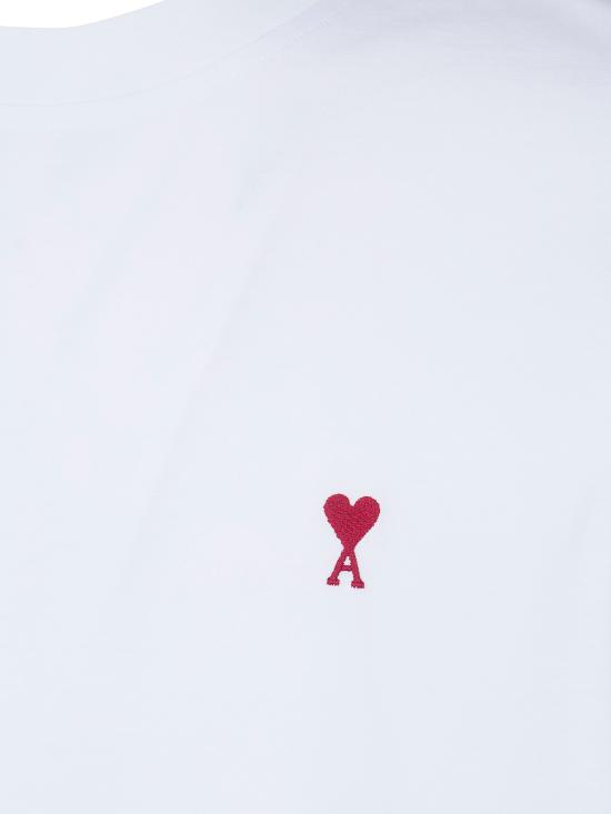 26SS 아미 반팔 티셔츠 BFUTS035 724 100 WHITE - AMI