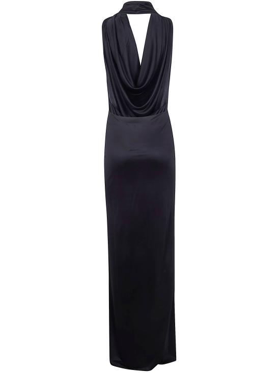 26SS 디스퀘어드2 롱 원피스 S75CV0982 D20110 900 BLACK - DSQUARED2