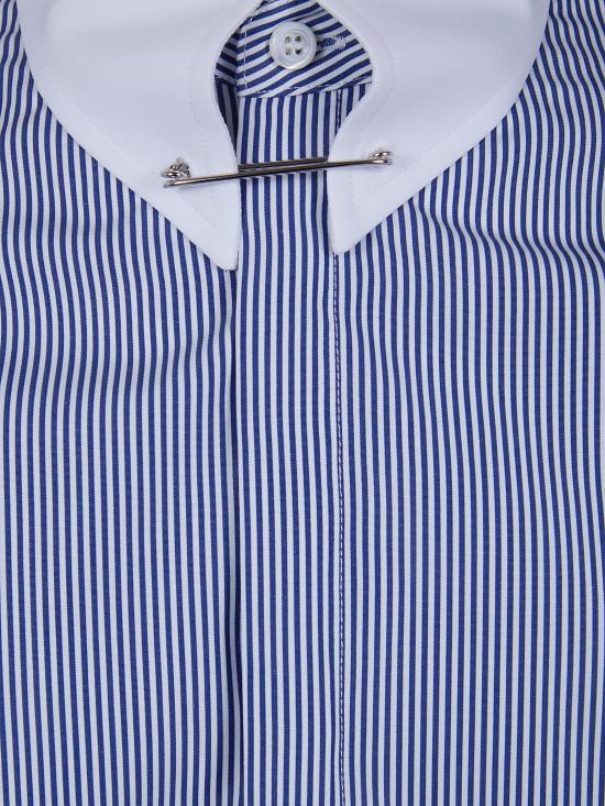 26SS 디스퀘어드2 긴팔 셔츠 S74DM0998 D35441 001F BLUE NAVY WHITE - DSQUARED2