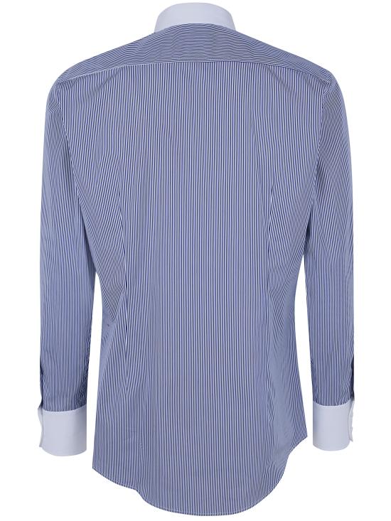 26SS 디스퀘어드2 긴팔 셔츠 S74DM0998 D35441 001F BLUE NAVY WHITE - DSQUARED2