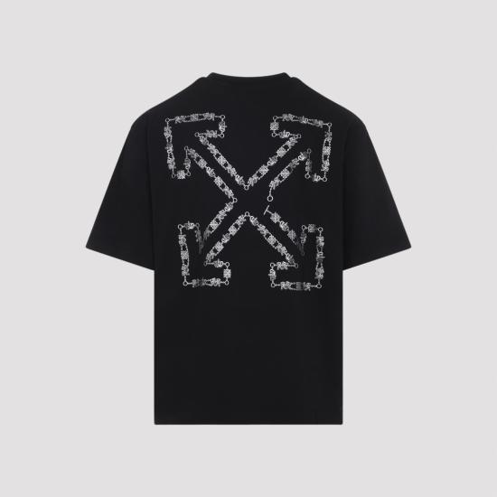 26SS 오프화이트 반팔 티셔츠 44MAA120S26J004001 BLACK - OFF WHITE