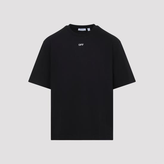 26SS 오프화이트 반팔 티셔츠 44MAA120S26J004001 BLACK