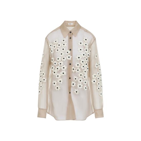 26SS 케이트 블라우스 2477343 W343 681 TEA STAIN SCATTER - KHAITE